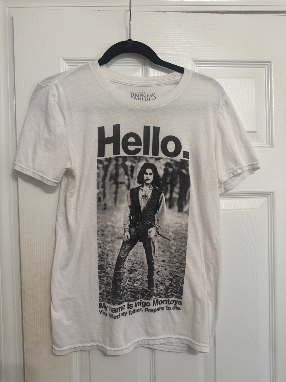"Hello" Inigo Montoya Vintage Graphic T-Shirt - White
